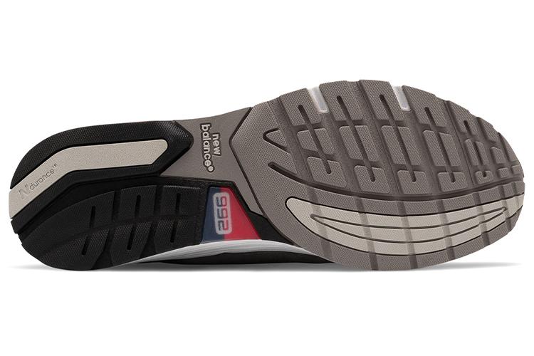 Кроссовки унисекс New Balance 992 серые, синие, красные, 40.5 EU