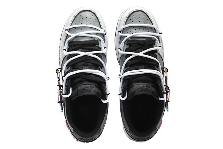 Кроссовки мужские Nike Dunk Low Gray/White, 40.5 EU