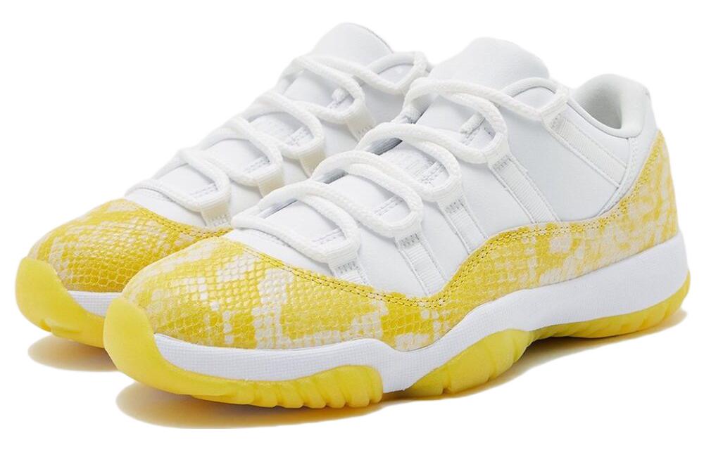 Кроссовки женские Jordan 11 Retro Low желтые, 36 EU