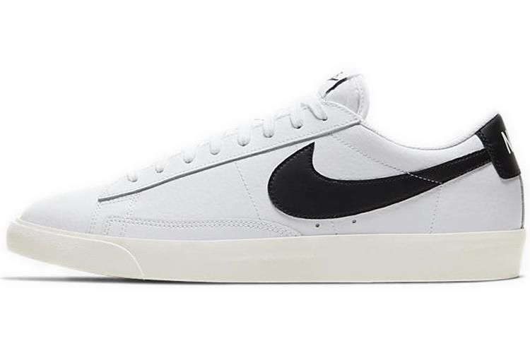 Кеды унисекс Nike Blazer Low Leather белые, черные