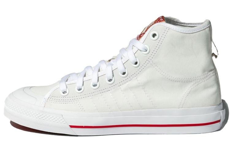 Кроссовки унисекс Adidas Nizza Hi Rf белые, 36 2/3 EU