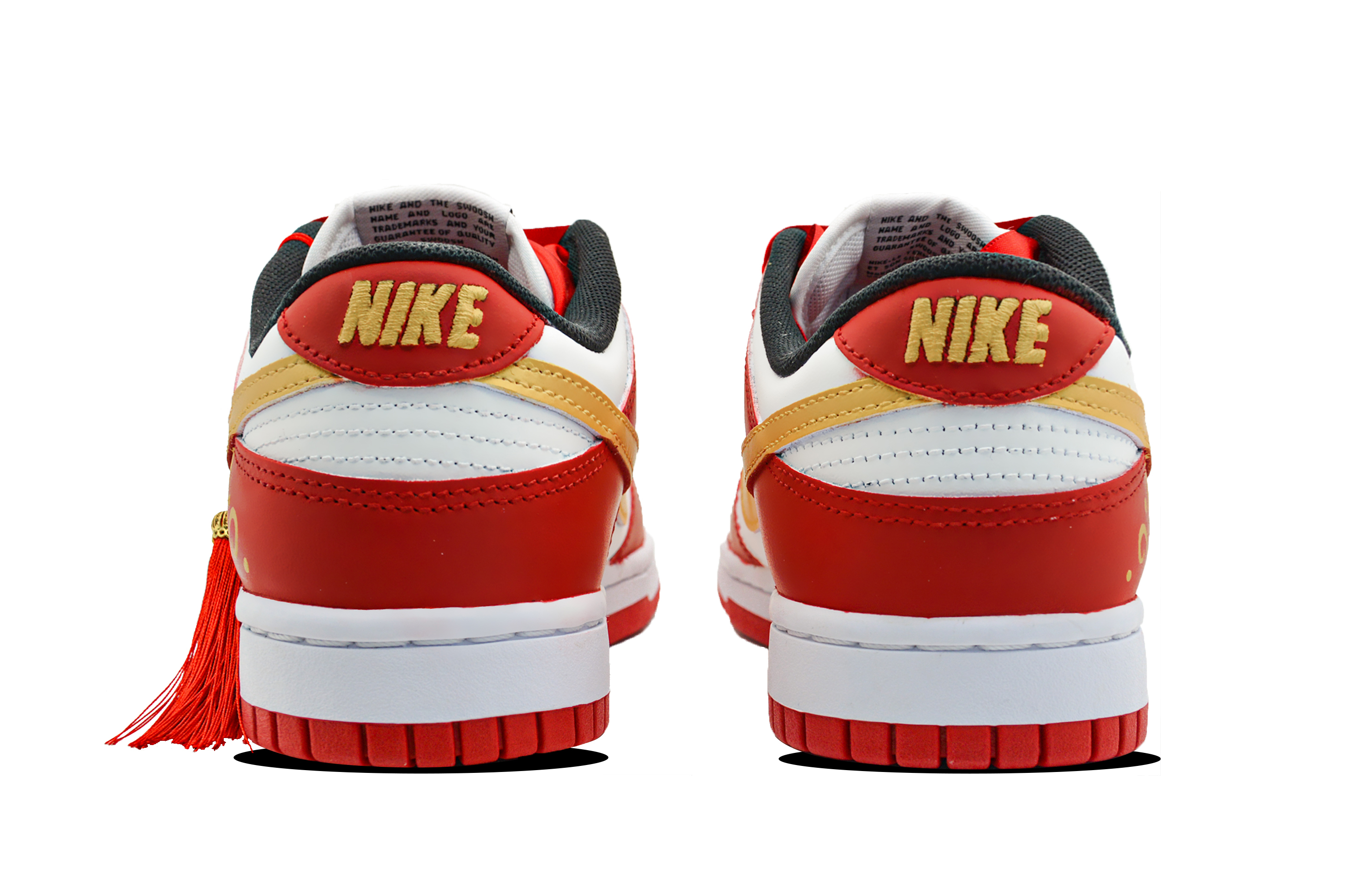 Кроссовки унисекс Nike Dunk Balance красно-золотые, 42 EU