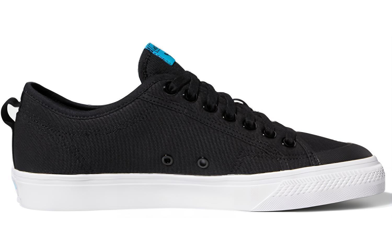 Кроссовки унисекс Adidas Nizza Trefoil черные, 37 1/3 EU