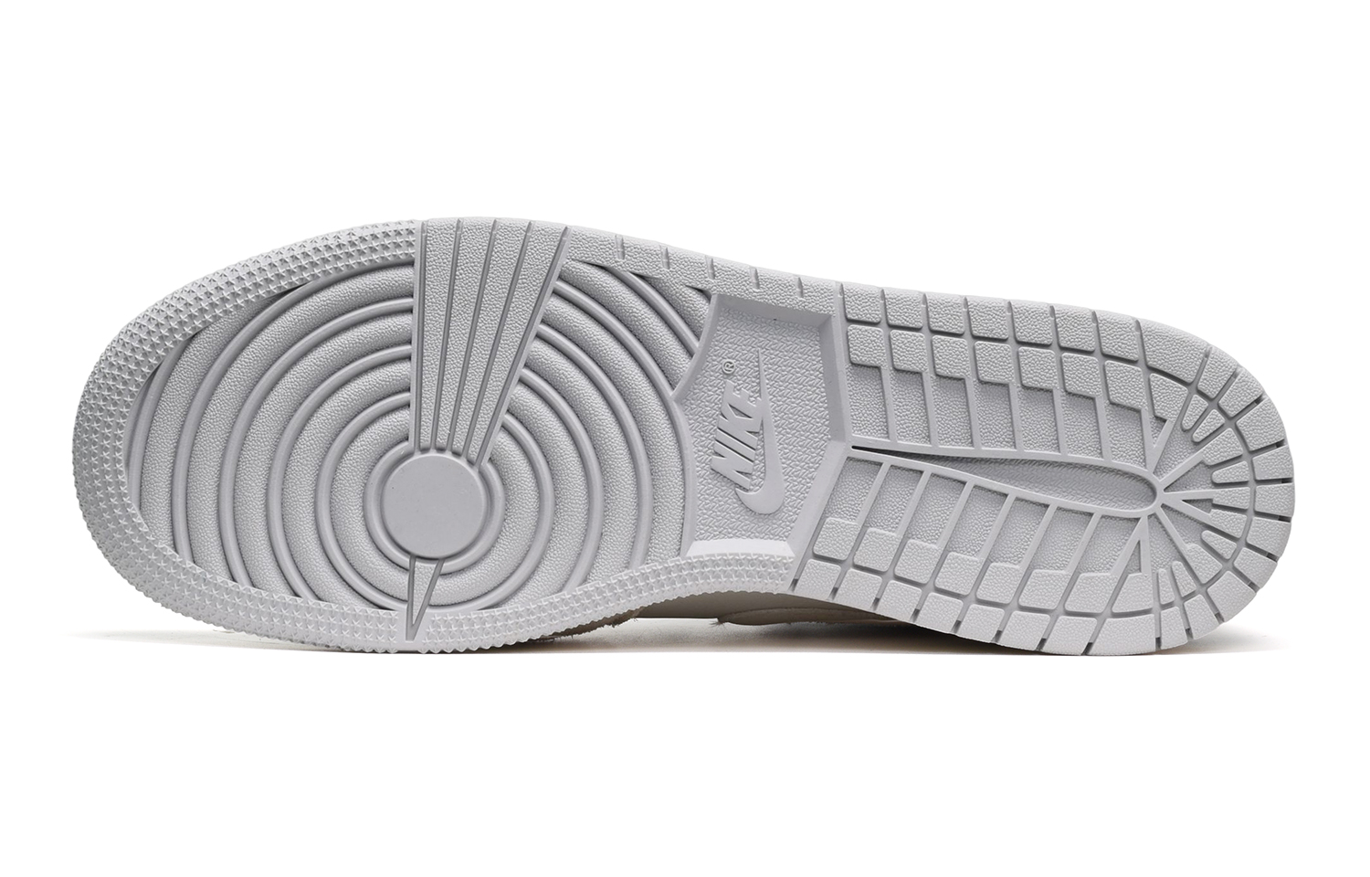 Кеды женские Jordan Air Jordan 1 Mid High-Top серые, белые, синие, 38 EU