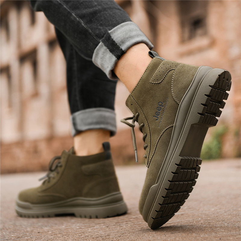 Ботинки мужские Jeep Martin Boot армейский зелёный, 38 EU