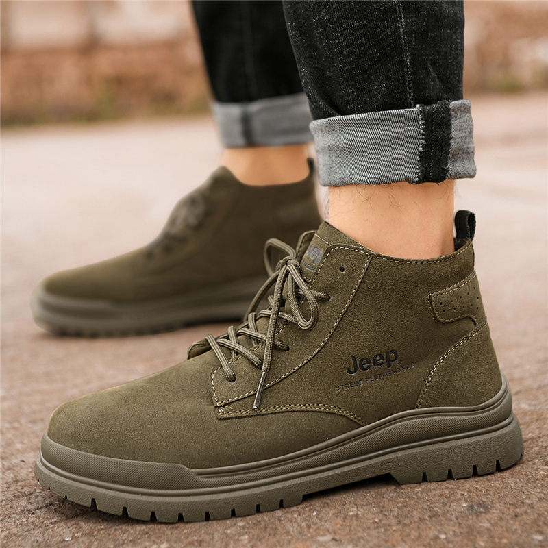 Ботинки мужские Jeep Martin Boot армейский зелёный, 38 EU