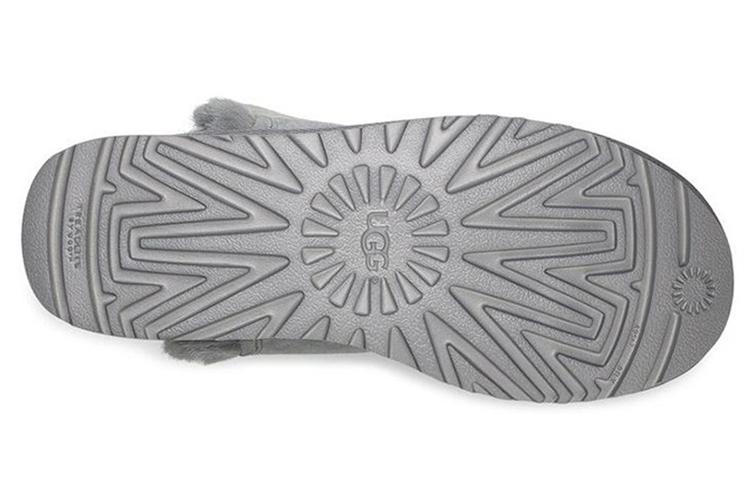 Снеговые сапоги женские UGG Classic Mini Fluff High Low голубые, 38 EU