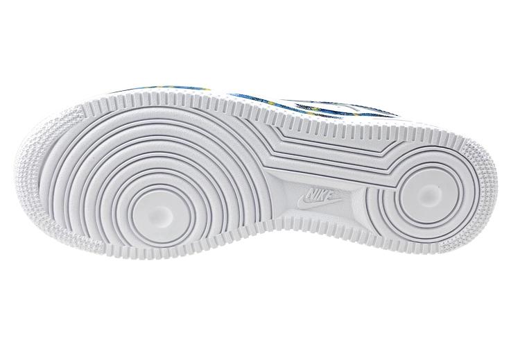 Спортивные кеды женские Nike Air Force 1 Thermal Coverage Low синие и фиолетовые, 37.5 EU