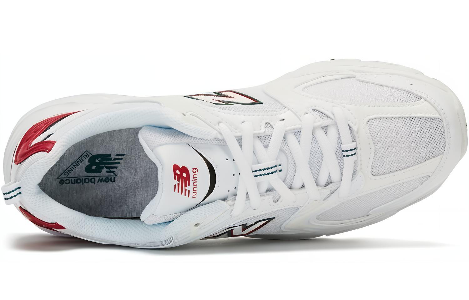 Беговые кроссовки мужские New Balance 530 белые, красные, 36 EU