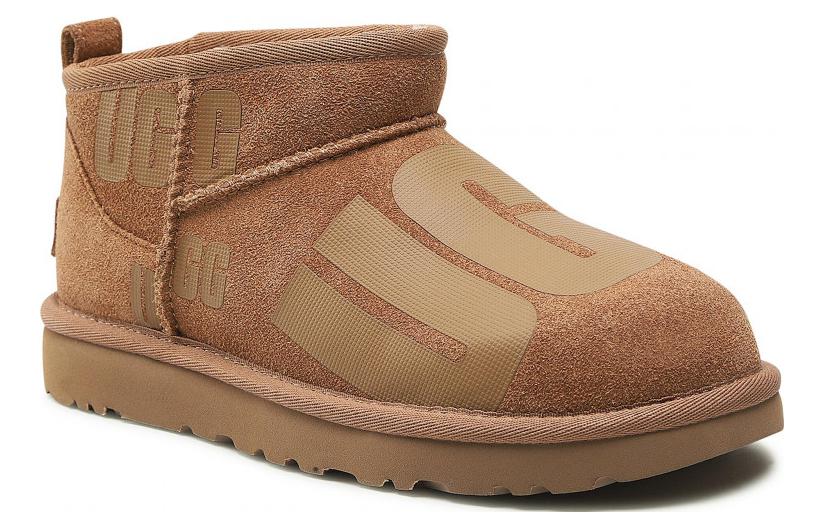 Снежные ботинки женские UGG Classic Mini Scatter Graphic, 38 EU