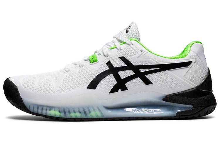 Кроссовки мужские ASICS GEL-Resolution 8 белые, зелёные, 42 EU