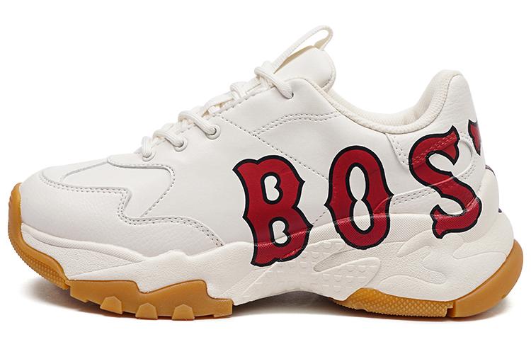 Кроссовки унисекс MLB Big Ball Chunky P белые и красные, 36.5 EU