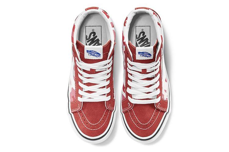 Кроссовки унисекс Vans SK8 Hi 38 DX красные, 38.5 EU