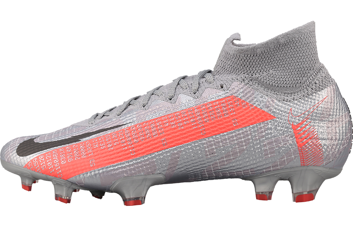 Футбольные бутсы Nike Mercurial Superfly 7 Elite FG металлические серые