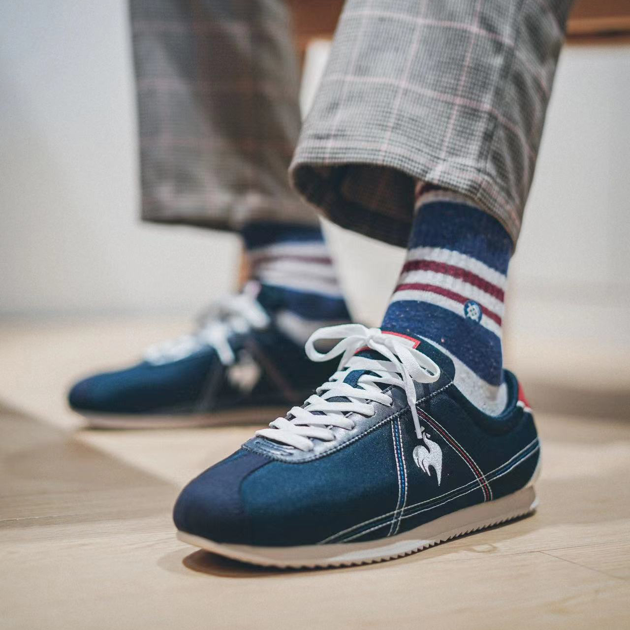 Кроссовки унисекс Le Coq Sportif Cushioning темно-синие, 36 EU