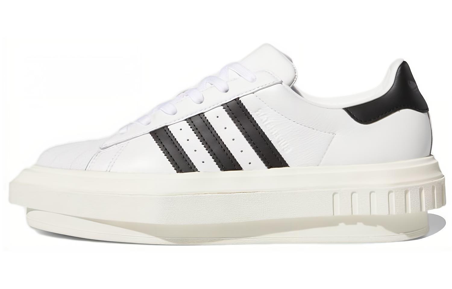Кеды женские Adidas Superstar Platform белые, черные, 36 EU