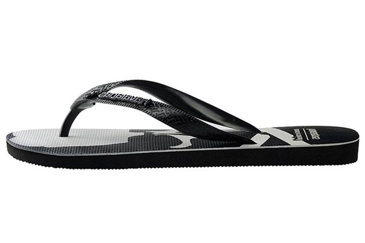 Шлепанцы унисекс Mastermind JAPAN x Havaianas Top Sandals черно-белые, 35/36 EU