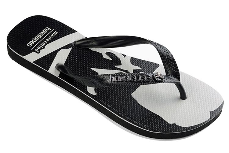 Шлепанцы унисекс Mastermind JAPAN x Havaianas Top Sandals черно-белые, 35/36 EU
