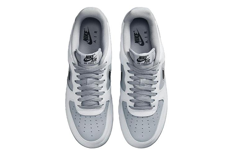 Кроссовки мужские Nike Air Force 1 Low Cut Out белые, серые, черные, 41 EU