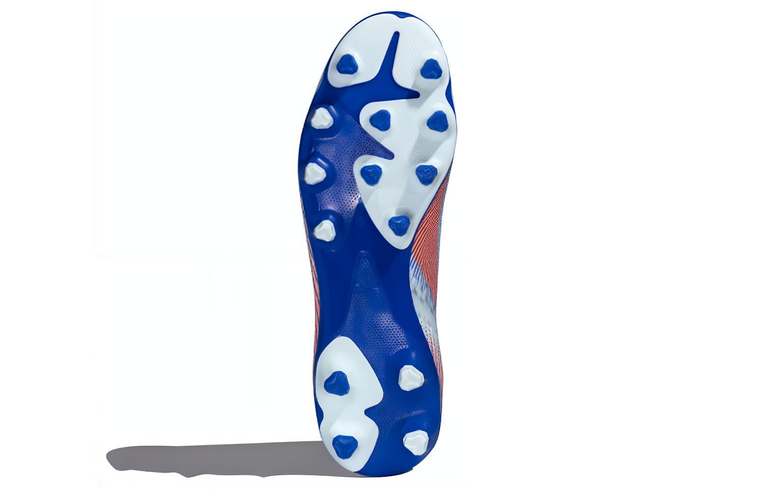 Футбольные бутсы мужские Adidas X Ghosted.3 Mg белый, розовый, синий, 46 2/3 EU