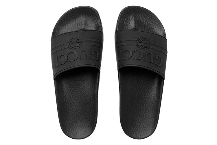 Шлепанцы женские GUCCI 525140 JCZ00 1031 черные, 35 EU