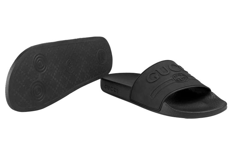 Шлепанцы женские GUCCI 525140 JCZ00 1031 черные, 35 EU