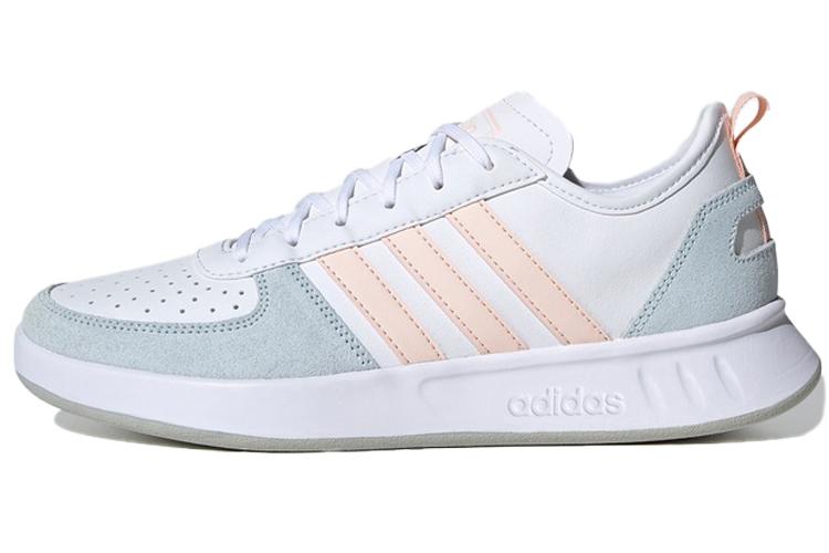 Кроссовки женские Adidas Court80s бело-голубые, 37 1/3 EU