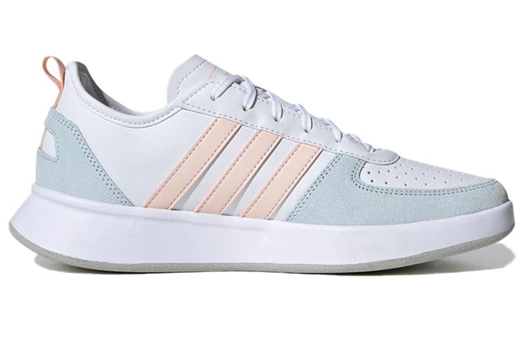 Кроссовки женские Adidas Court80s бело-голубые, 37 1/3 EU