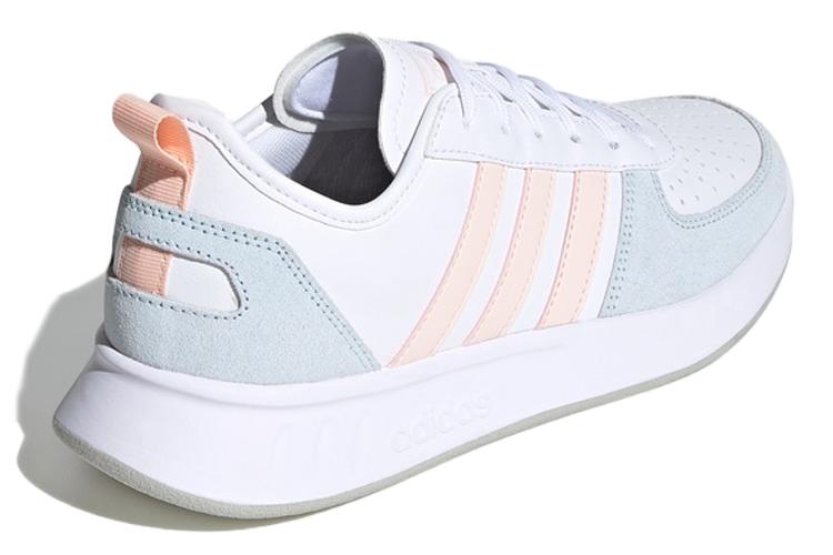 Кроссовки женские Adidas Court80s бело-голубые, 37 1/3 EU