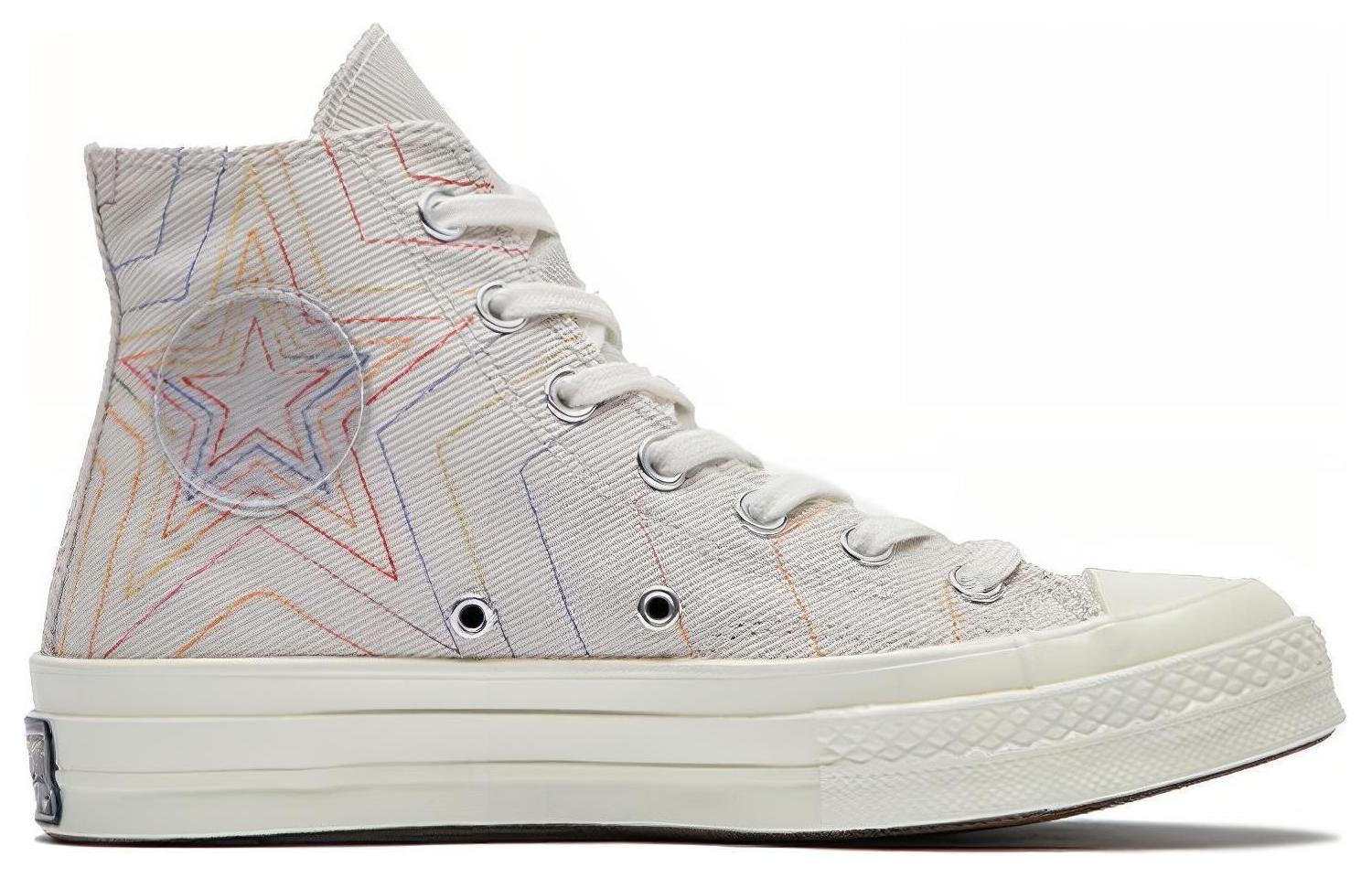 Кеды женские Converse Chuck Taylor All Star 70 Hi Exploding Star белые, 39.5 EU