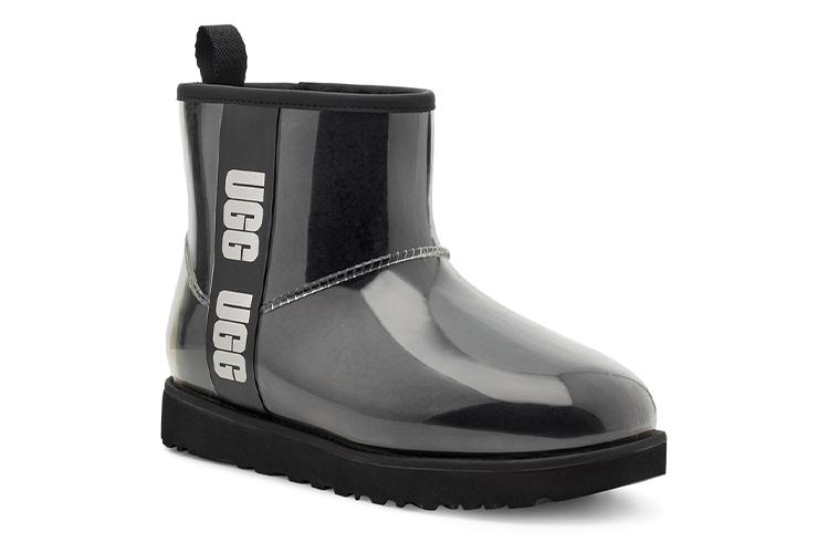 Ботинки женские UGG Classic Clear Mini Large Logo черные, 36 EU