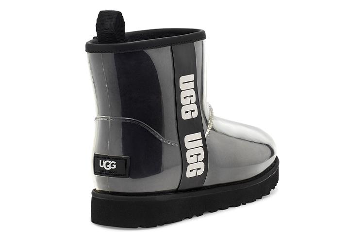 Ботинки женские UGG Classic Clear Mini Large Logo черные, 36 EU