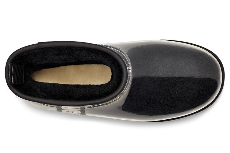 Ботинки женские UGG Classic Clear Mini Large Logo черные, 36 EU