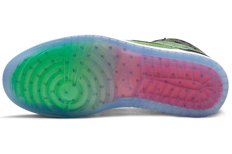 Кеды мужские Air Jordan 1 High Zoom Zen Green, 42.5 EU