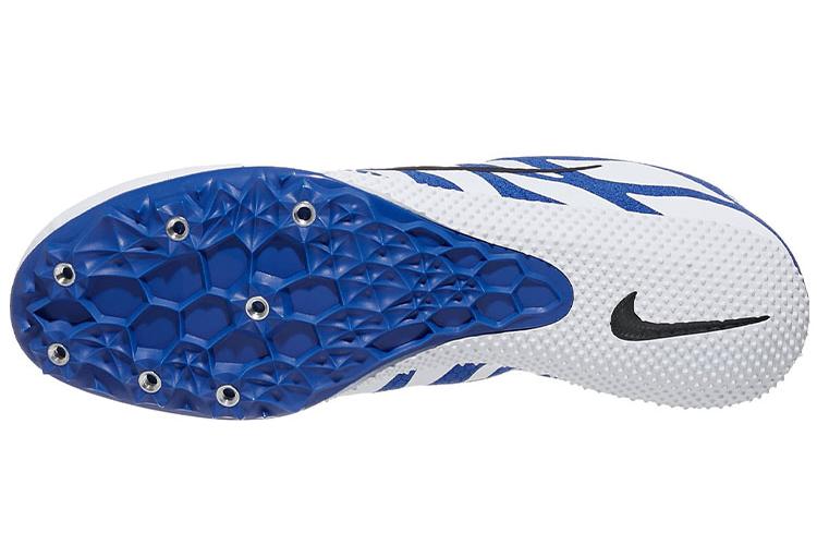 Шиповки мужские Nike Air Zoom Rival S 9 белые/синие, 46 EU