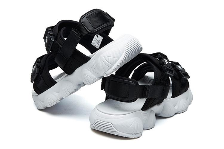 Сандалии женские FILA F12W124530FBK черно-белые, 36 EU