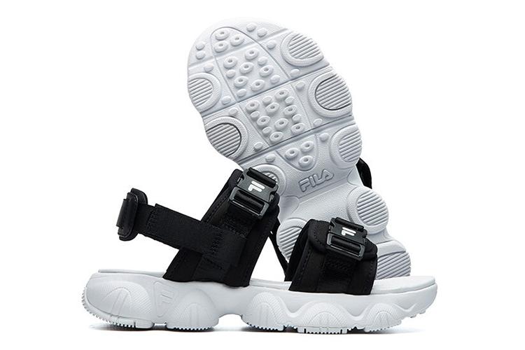 Сандалии женские FILA F12W124530FBK черно-белые, 36 EU