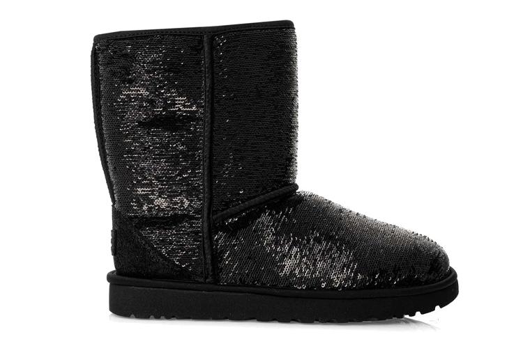 Снеговые ботинки женские UGG Classic Short Cosmos Sequin, 38 EU