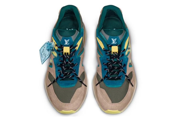 Кроссовки мужские LOUIS VUITTON Trail Low top сине-фиолетовые, 40 EU