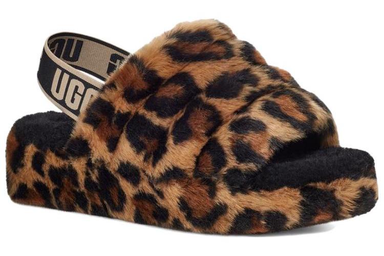 Тапочки женские UGG Fluff Yeah коричневые, 40 EU