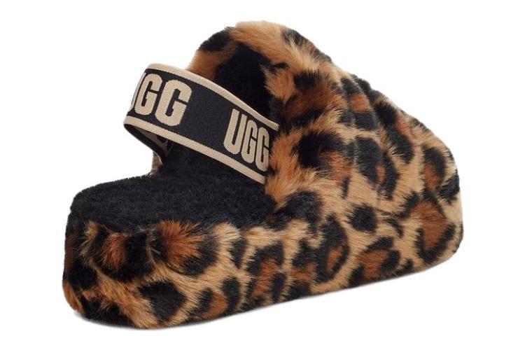 Тапочки женские UGG Fluff Yeah коричневые, 40 EU