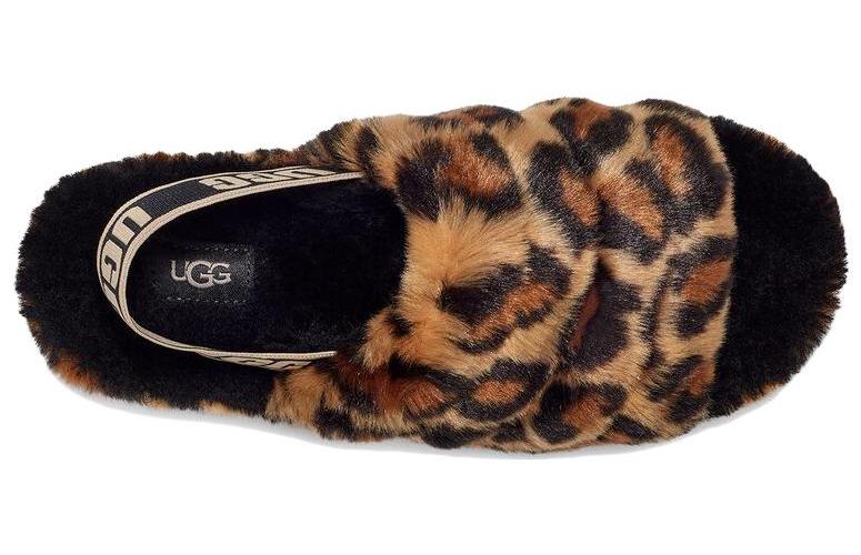Тапочки женские UGG Fluff Yeah коричневые, 40 EU