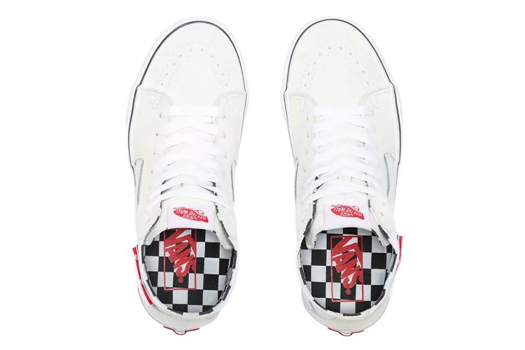 Кеды унисекс Vans SK8 HI Tapered DIY белые, 40.5 EU