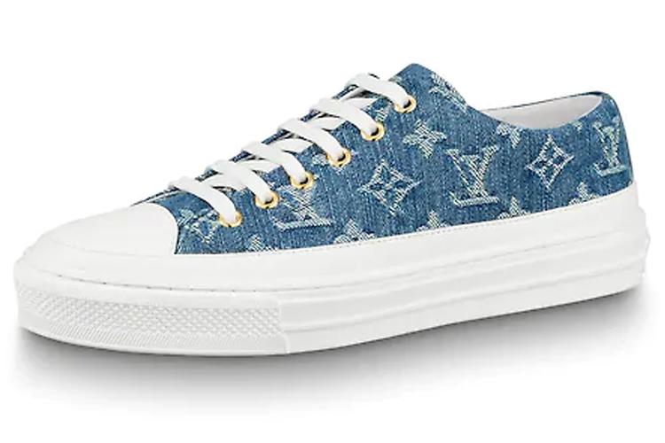 Кеды женские LOUIS VUITTON Stellar Low Top denim blue