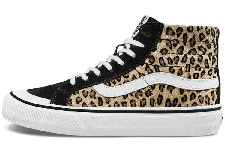 Кеды женские Vans SK8 Hi 138 Decon SF черно-белый леопардовый принт