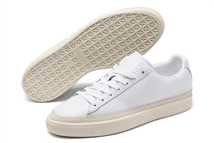 Кроссовки унисекс PUMA Basket Trim Prm Retro Low Tops белые, 45 EU