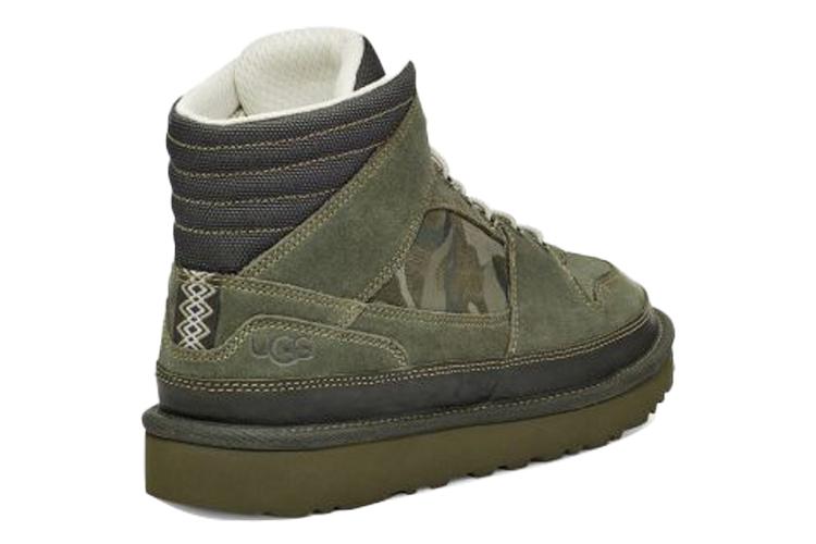 Ботинки мужские UGG Highland Sport Hiker Mid Top зелёный камуфляж, 44 EU