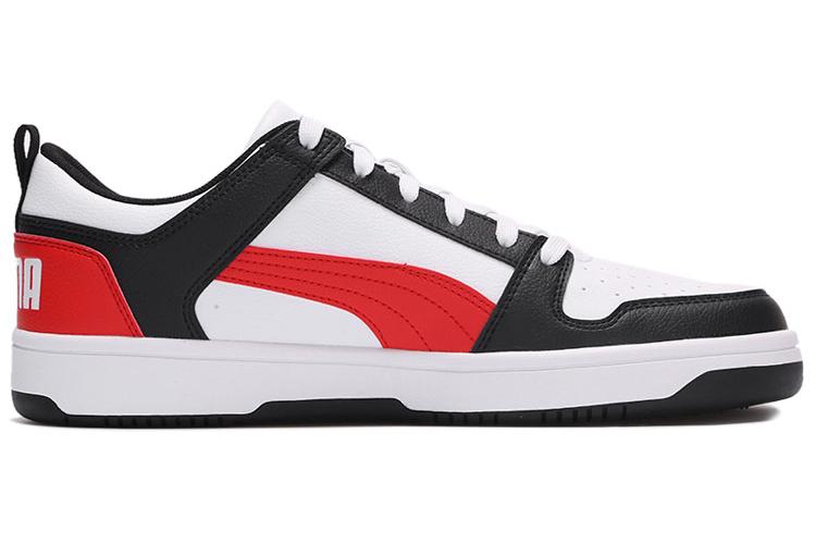 Кроссовки унисекс PUMA Rebound LayUp Low SL белые, красные, 37 EU