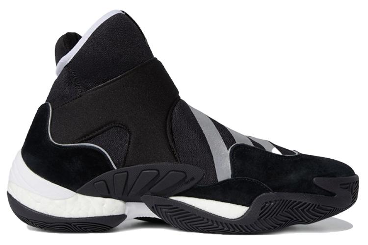 Кроссовки унисекс Adidas Crazy BYW Hu черные и серебристые, 37 1/3 EU