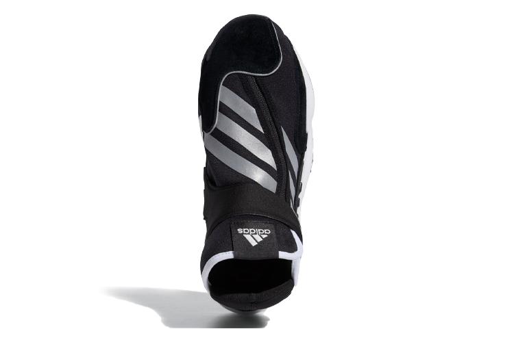 Кроссовки унисекс Adidas Crazy BYW Hu черные и серебристые, 37 1/3 EU